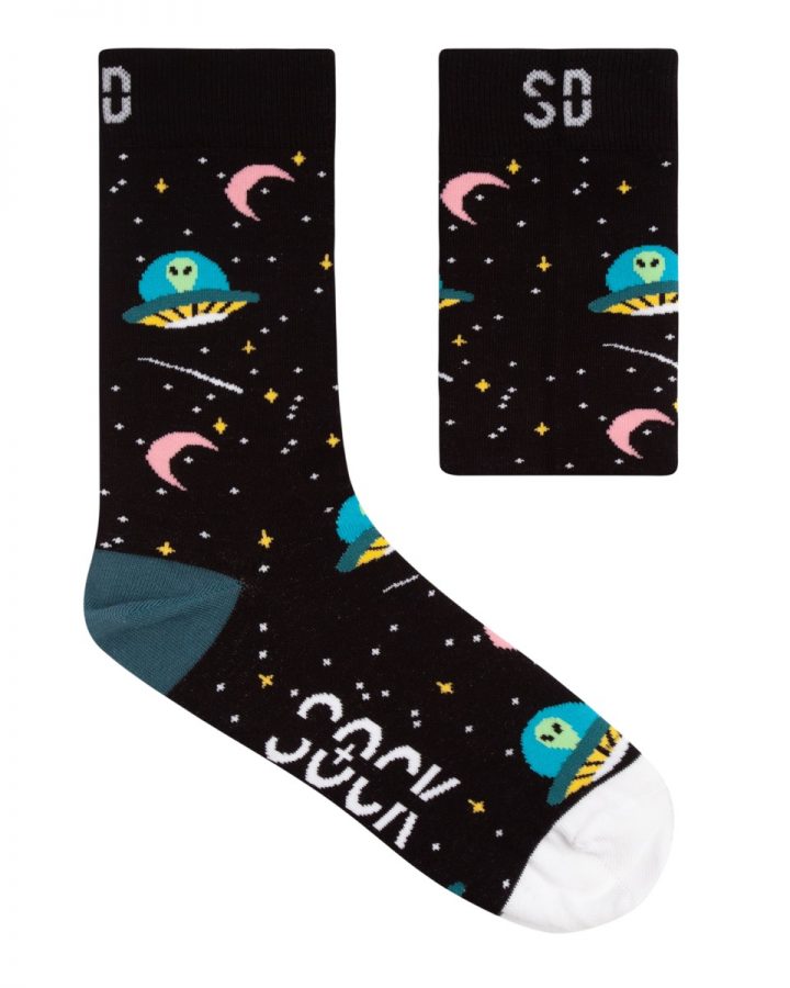 Outer Space Alien Socks