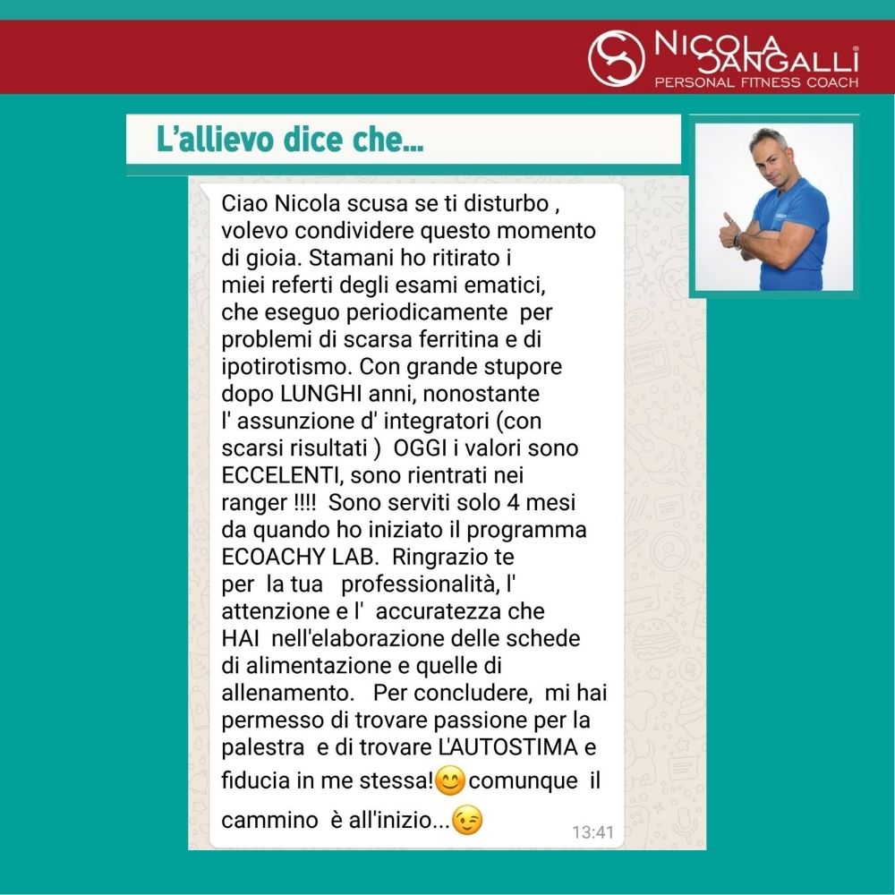 Nicola Sangalli | Testimonianza