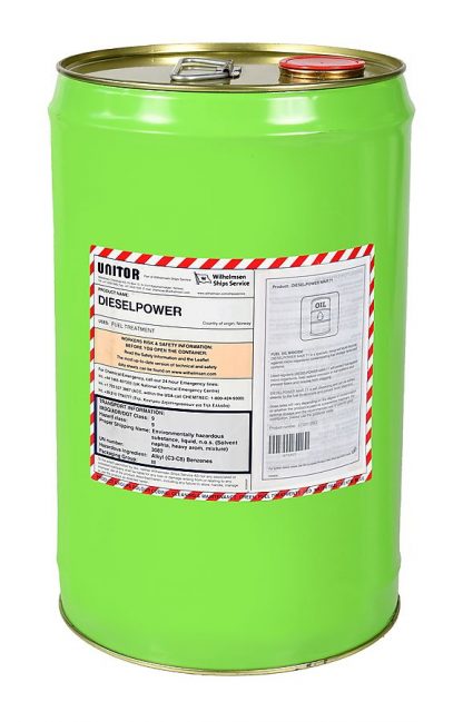 diesel power product in a green tin