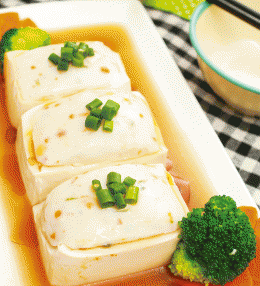 酿鱼胶豆腐Steamed Stuffed Tofu
