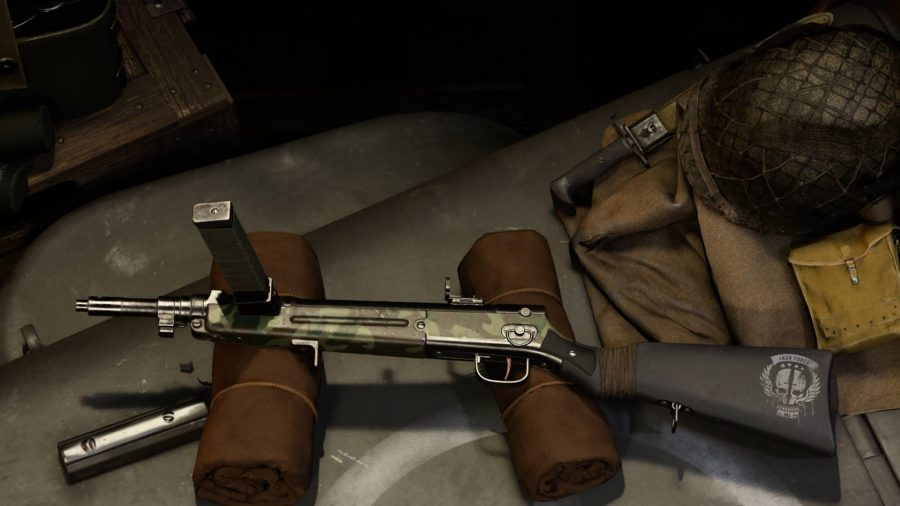 A camouflaged weapon in Call of Duty Vanguard. 