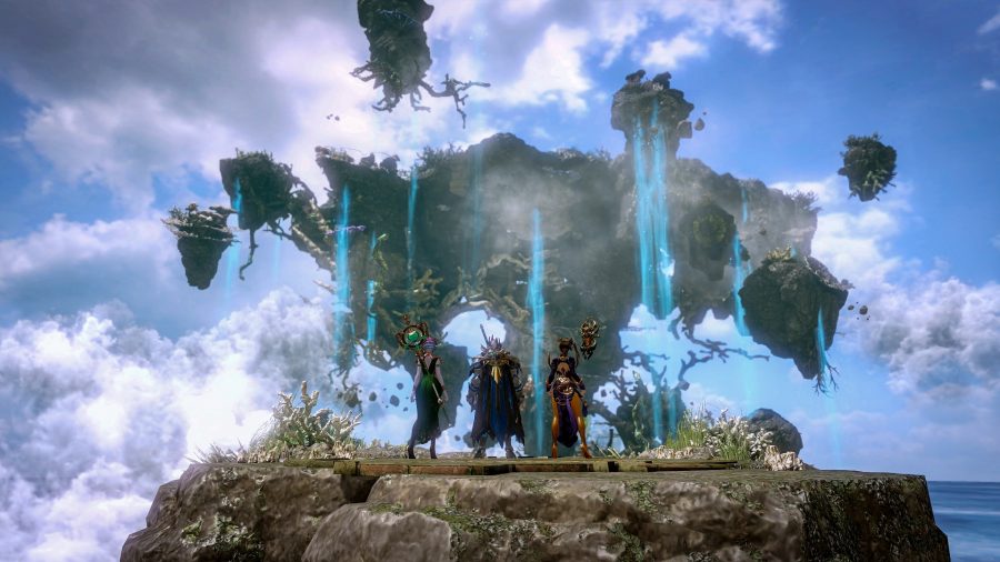 A part look up to the sky in new MMO game Lost Ark
