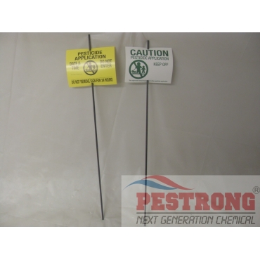 Lawn Posting Sign Pesticide Application 4“ x 5“ - Box of 500