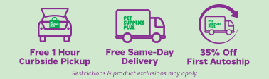 Free 1 Hour Curbside Pickup, Free Same Day Delivery, 35% Off First Autoship
