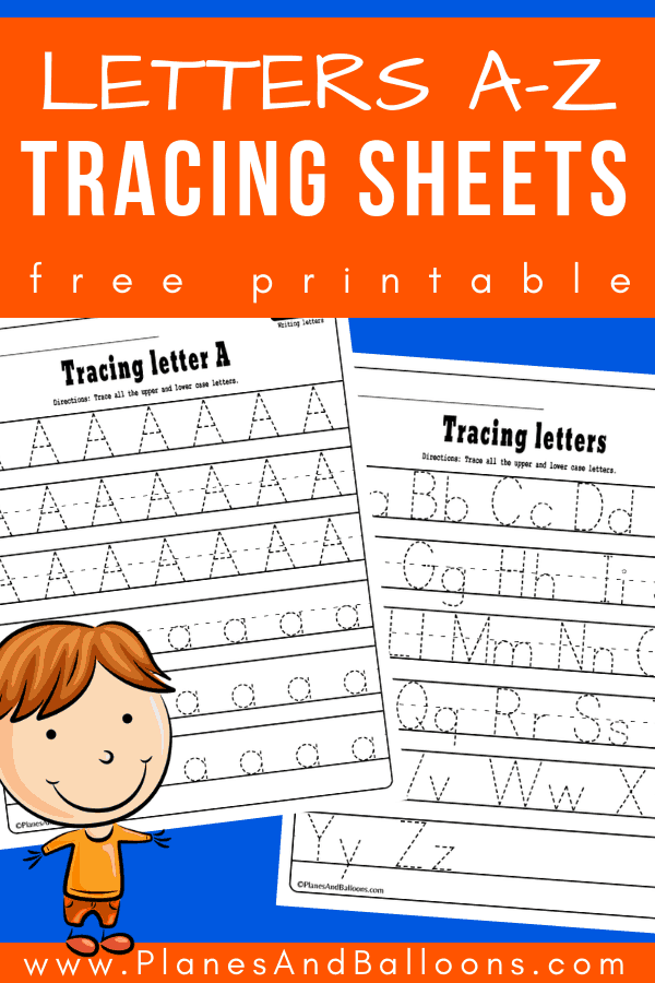 Alphabet tracing worksheets - perfect alphabet activities for learning letters and writing at the same time, FREE printable! #alphabet