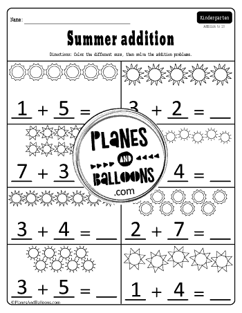 Summer addition to 10 kindergarten