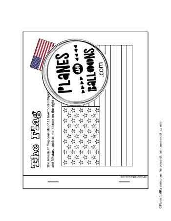 American flag clipart for teaching American symbols