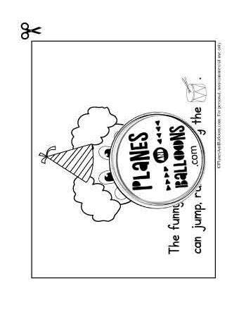 pre-primer sight word sentences - a picture of a funny clown