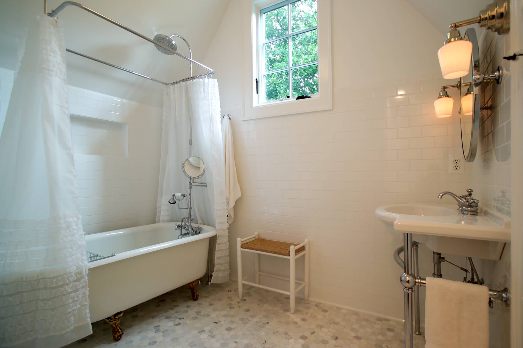 clawfoot tub shower curtain