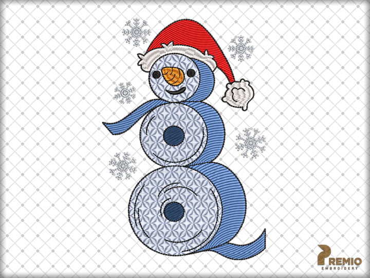 Christmas Embroidery Designs, Christmas Toilet Paper Embroidery Files, Funny Christmas Snowman Embroidery Designs - Instant Downloads