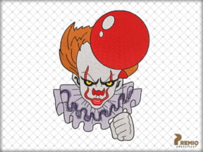 Halloween Horror Killer Embroidery Design by Premio Embroidery