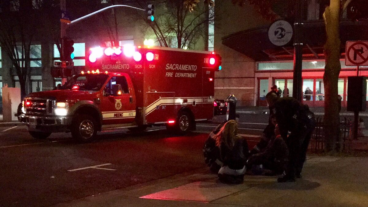 Bicyclist injured by vehicle in Downtown Sacramento