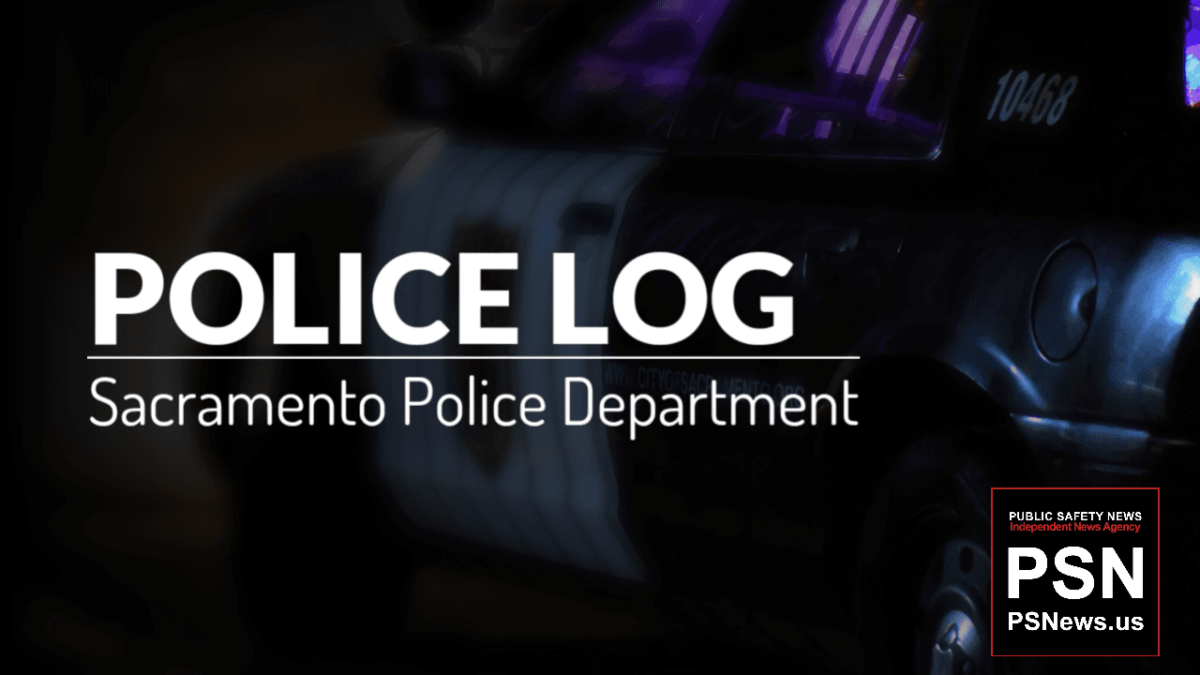 POLICE LOG: Firearm and Auto Theft Arrest, South Sacramento