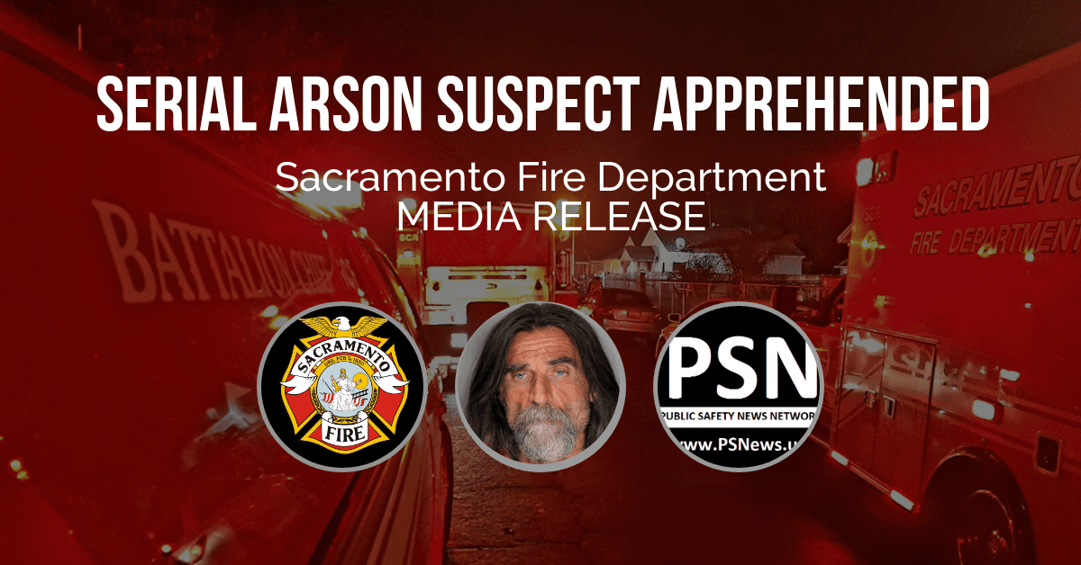 FIRE: SERIAL ARSONIST ARRESTED. Suspect linked to a series of dumpster, trash can and vegetation fires