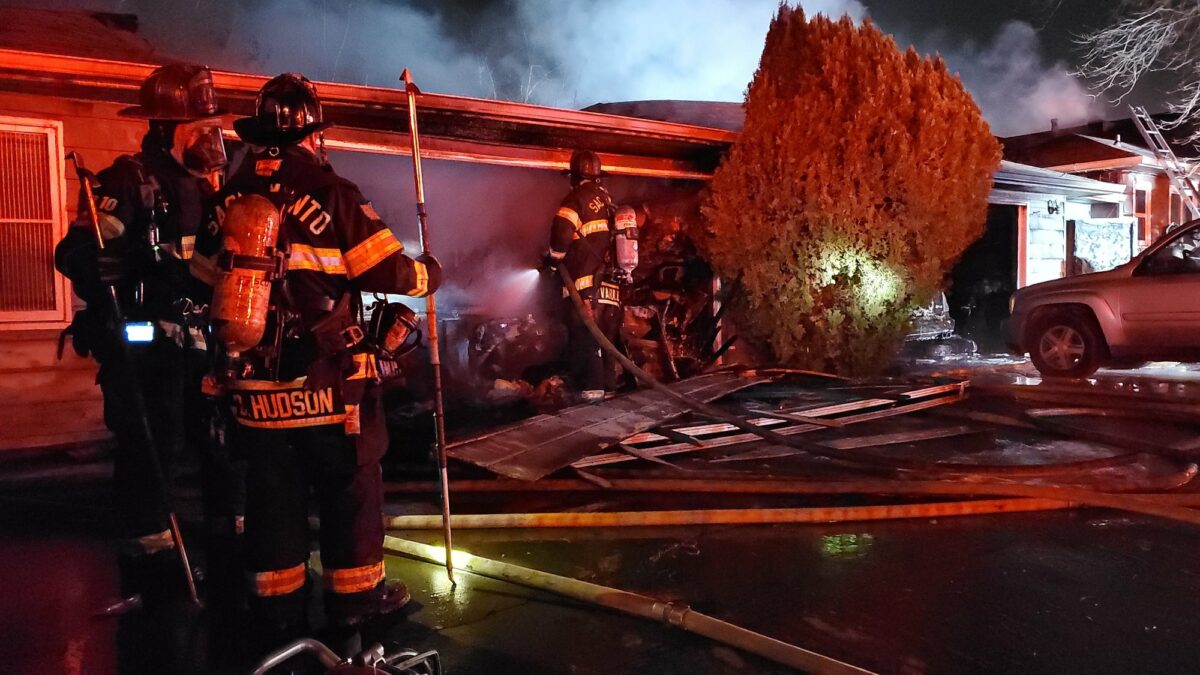 One rescued, two transported in 2nd alarm structure fire, South Sacramento