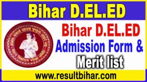 Bihar Deled Admission Online Form 2021-23