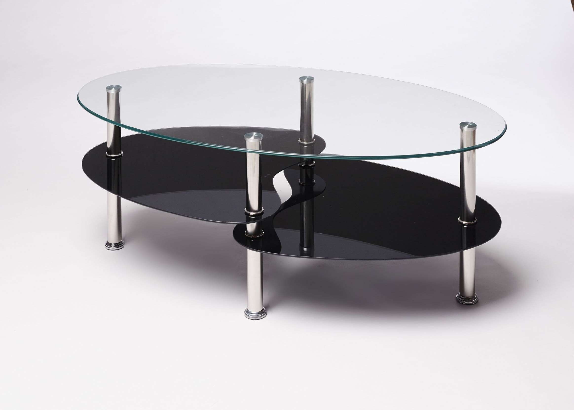 Featured Photo of Oval Black Glass Coffee Tables