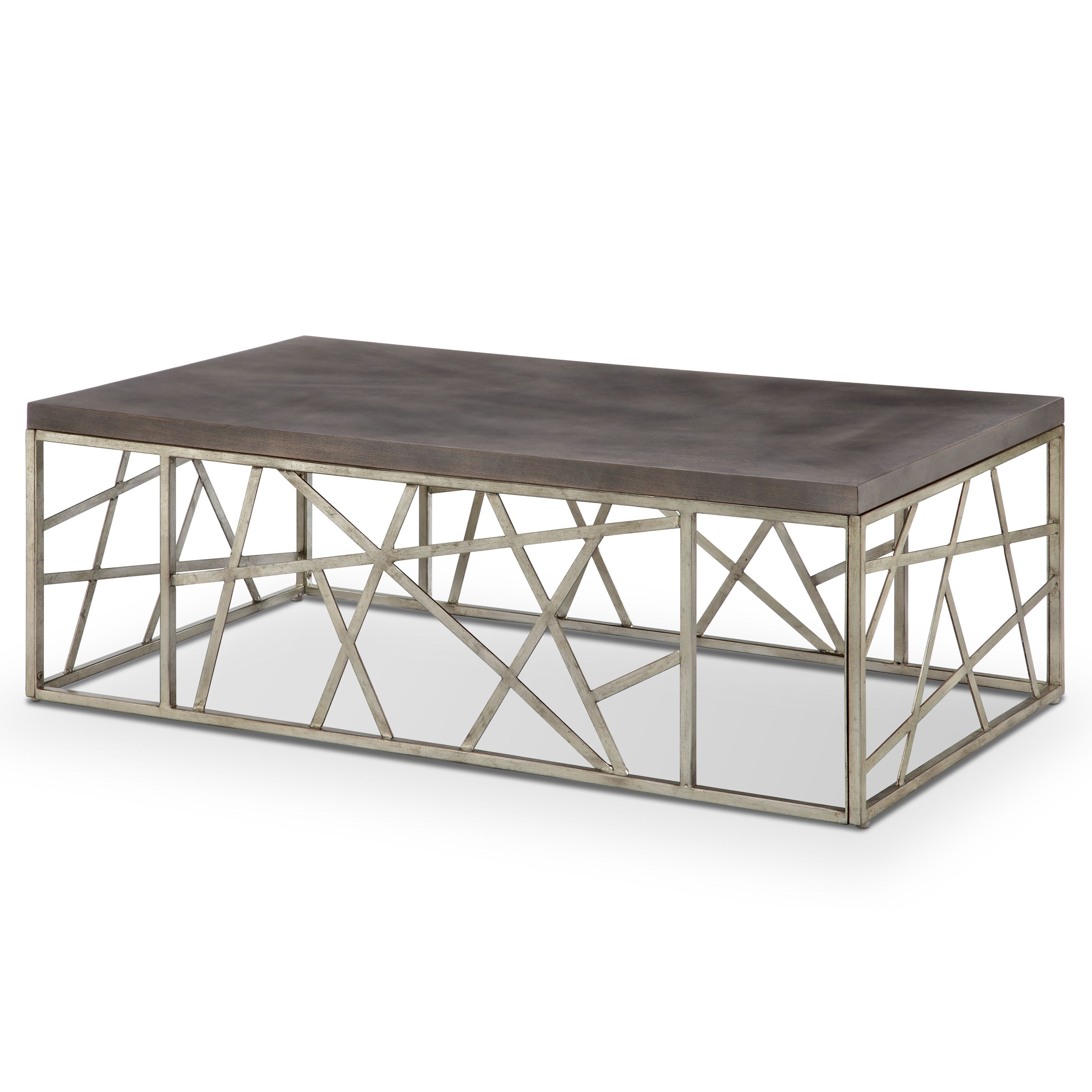 Featured Photo of Tribeca Contemporary Distressed Silver And Smoke Grey Coffee Tables