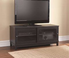 Black Tv Stands with Glass Doors