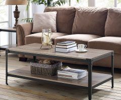 Carbon Loft Witten Angle Iron and Driftwood Coffee Tables