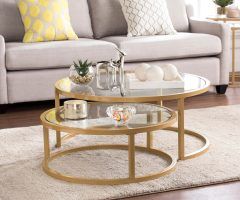 Silver Orchid Grant Glam Nesting Cocktail Tables