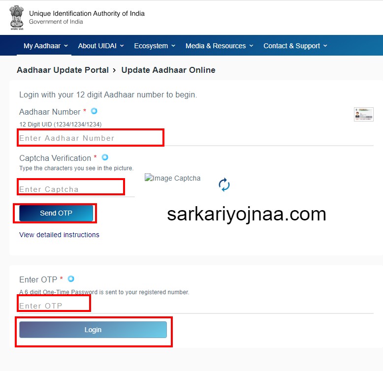 Aadhaar Update Portal Update Aadhaar Online, Aadhar date of birth