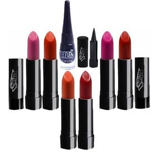 SWIPA Moisturizing Lipstick (6), Kajal, 7 Eleven Eyeliner - Beauty products