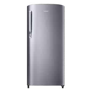 Samsung 192 L 2 Star Direct Cool Single Door Refrigerator (RR19A241BGS/NL, Gray Silver)