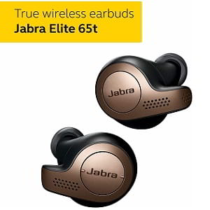 Jabra Elite 65t Alexa Enabled True Wireless Earbuds with Charging Case, 15 Hours Battery Designed in Denmark