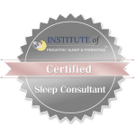 Image showing pediatric sleep consultant certification logo.