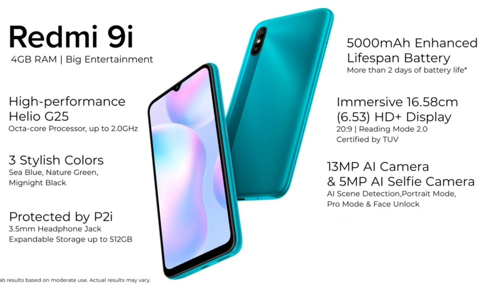 Redmi 9i Launched in India for Rs 8,299