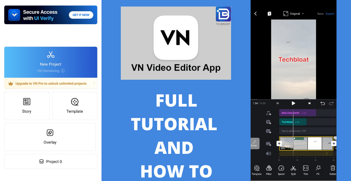 VN Video Editor how to