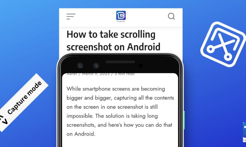 How to take Scrolling screenshot in Android phones