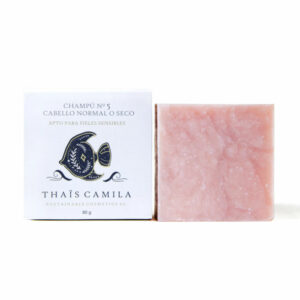 Xampú sòlid Thaïs Camila número 5 per a cabells normals o secs. Amb base de Sodium Cocoyl Glutamate (SCG) - presentació