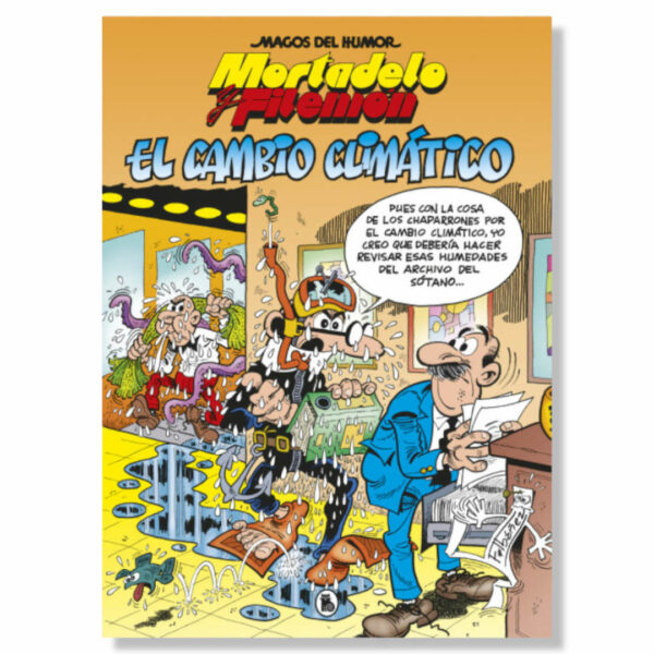 Libro cómic humor Mortadelo y Filemón. El cambio climático. Francisco Ibáñez