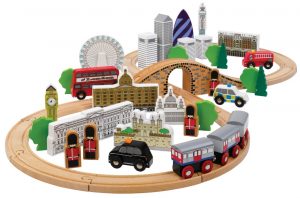 T-0099 Tidlo City of London Train Set 001 timeless magic of wooden toys Impact of toy trains