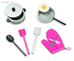 Janod Wooden Play Kitchen Pink Mademoiselle Maxi Cooker