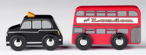 T-0111 Double Decker Bus & Black Cab  001
