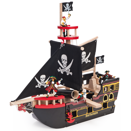 TV246 Le Toy Van Barbarossa Pirate Ship 001