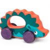 Wooden push along toy PL036 Le Toy Van Hedgehog on Wheels 001