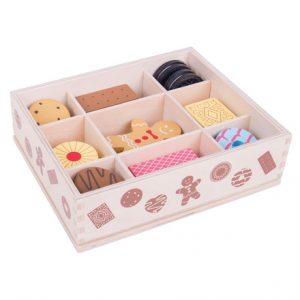 Wooden Box of Biscuits