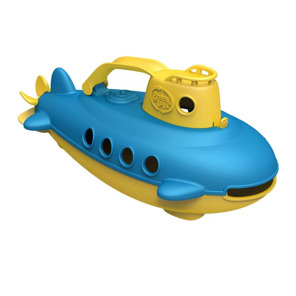 submarine bath toy by green toys