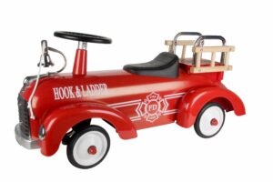 classic racer fire engine ride on toy for kids