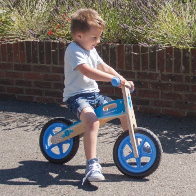 blue toy bike