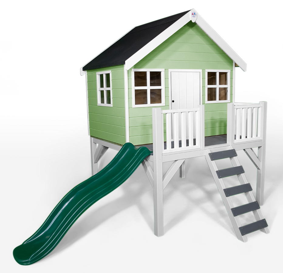 Felix wooden painted Playhouse in Soft Mint