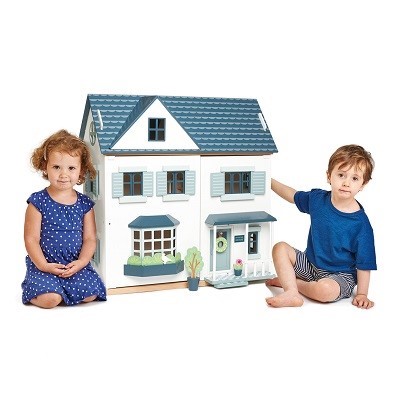 tender leaf toys dovetail house wooden dolls house