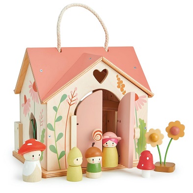 rosewood cottage dolls house by tender leaf toys
