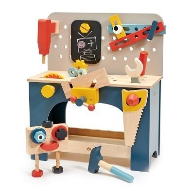 wooden play tool bench by tender leaf toys TL8562