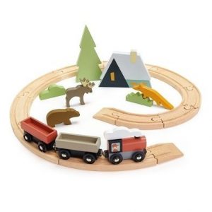 wooden treetops train set by Tender Leaf Toys