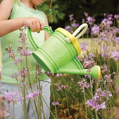 lifestyle green toys watering can set